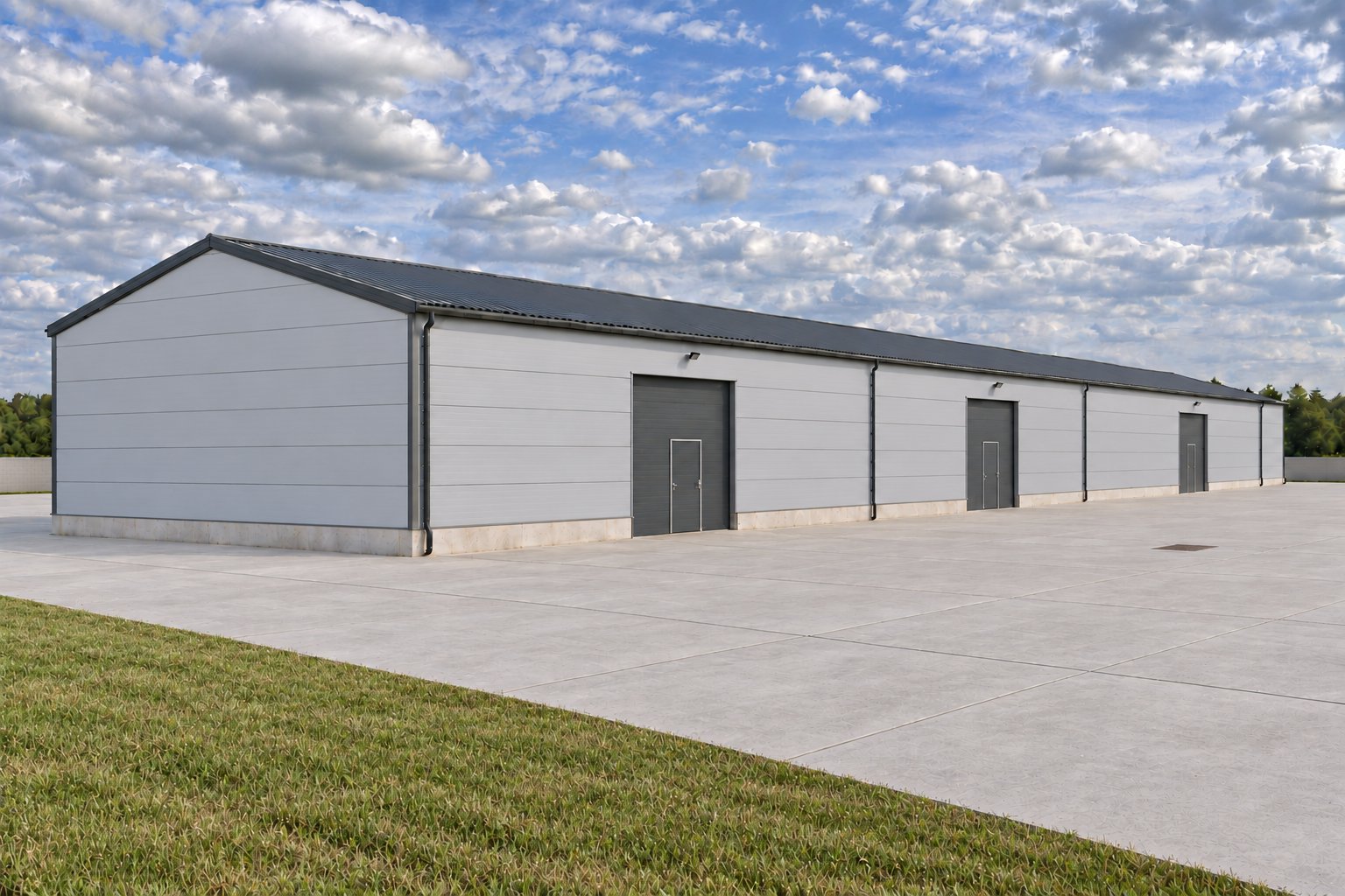 Výrobní hala 60 × 15 × 5 m – typová realizace